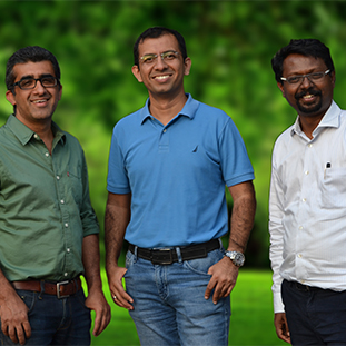 Prateek Mehta, Vijay Krishna & Rajesh Bernard,Co-Founders