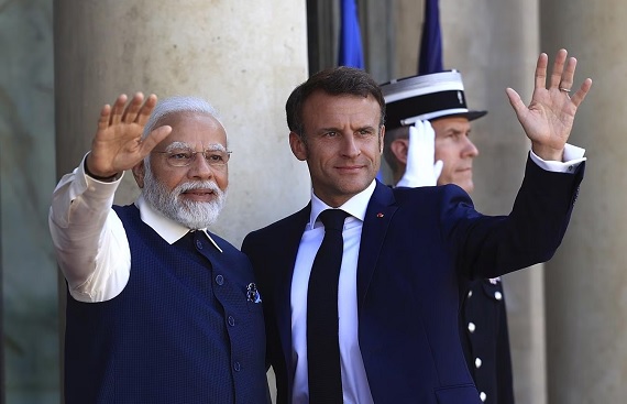 Modi-Macron Summit Elevates India-France Ties in Defense, Digital, Energy, Space
