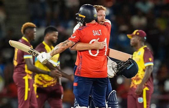 ICC Men's T20 WC'24: Salt, Bairstow Shine in England's 8-Wicket Win Over WI