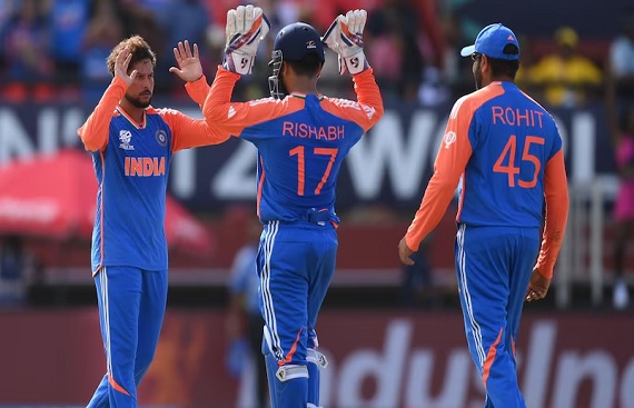ICC Men's T20 WC'24: Rohit, Axar, Kuldeep Star as India Sets Up Final Against SA