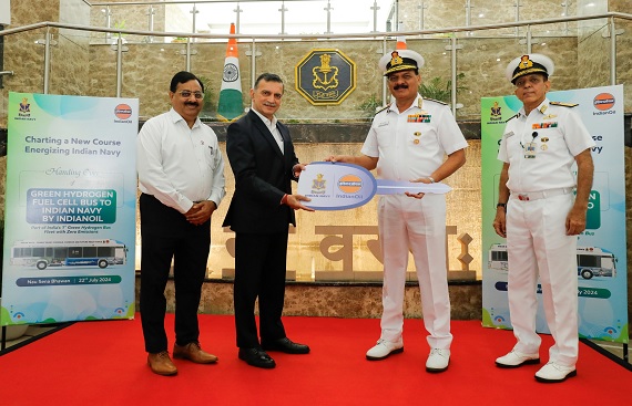 Indian Navy Partners with Indian Oil for Hydrogen Fuel Cell Bus Trials