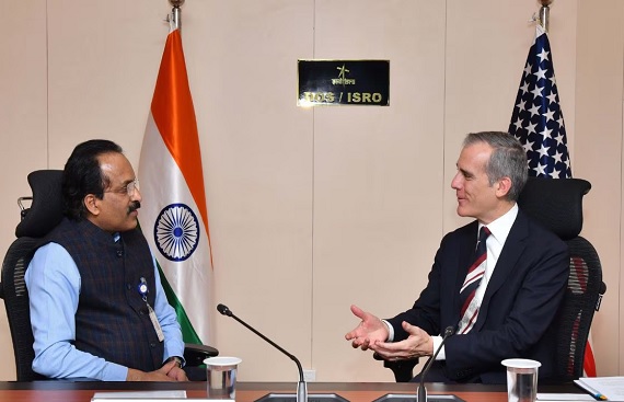 US Ambassador Proposes 'Quad Satellite' Project at ISRO HQ Visit