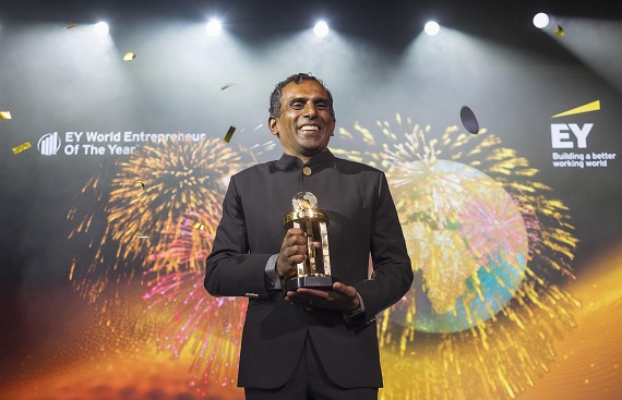 Vellayan Subbiah Wins Prestigious EY World Entrepreneur Of The Year Award