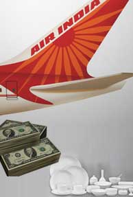 Bailout grieved Air India buys crockery worth Rs.12 Crore
