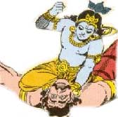 Krishna killed Narakasura