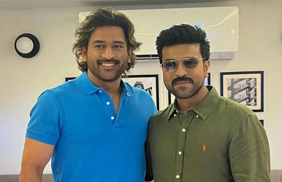 Ram Charan is 'glad to meet nation's pride' MS Dhoni